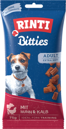 Rinti Bitties Adult Chicken & Veal - Pouches