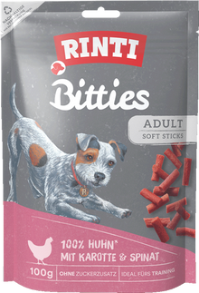 Rinti Bitties Adult Chicken with Carrots & Spinach - Pouch