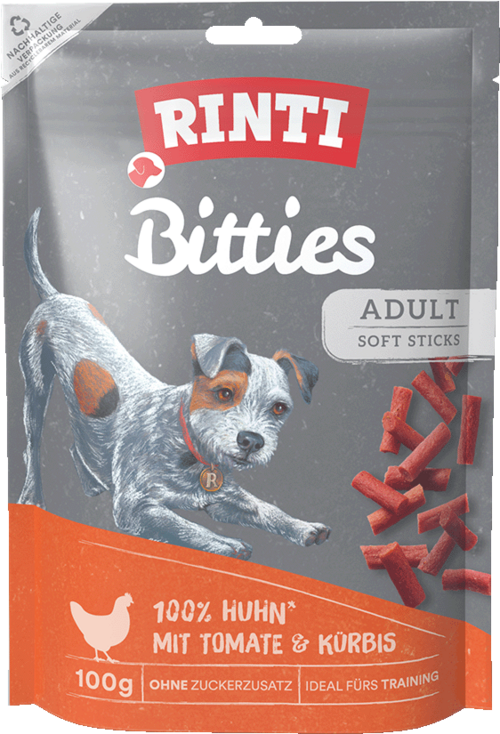 Rinti Bitties Adult Chicken with Tomato & Pumpkin - Pouch