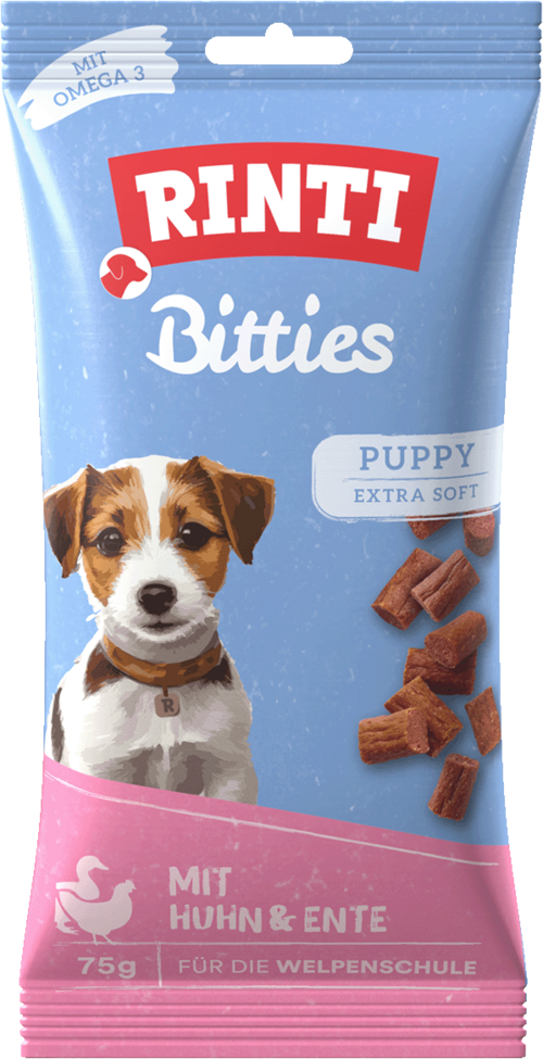 Rinti Bitties Puppy mit Huhn & Ente - Beutel