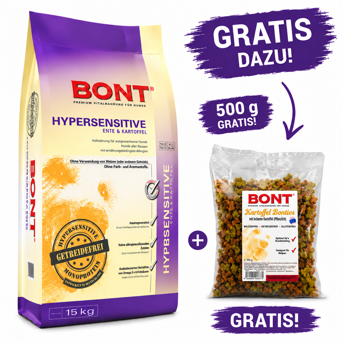 Bont Hypersensitive Ente & Kartoffel + GRATIS Aktion