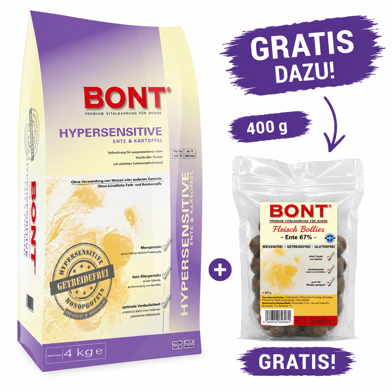 Bont Hypersensitive Ente & Kartoffel + GRATIS Aktion