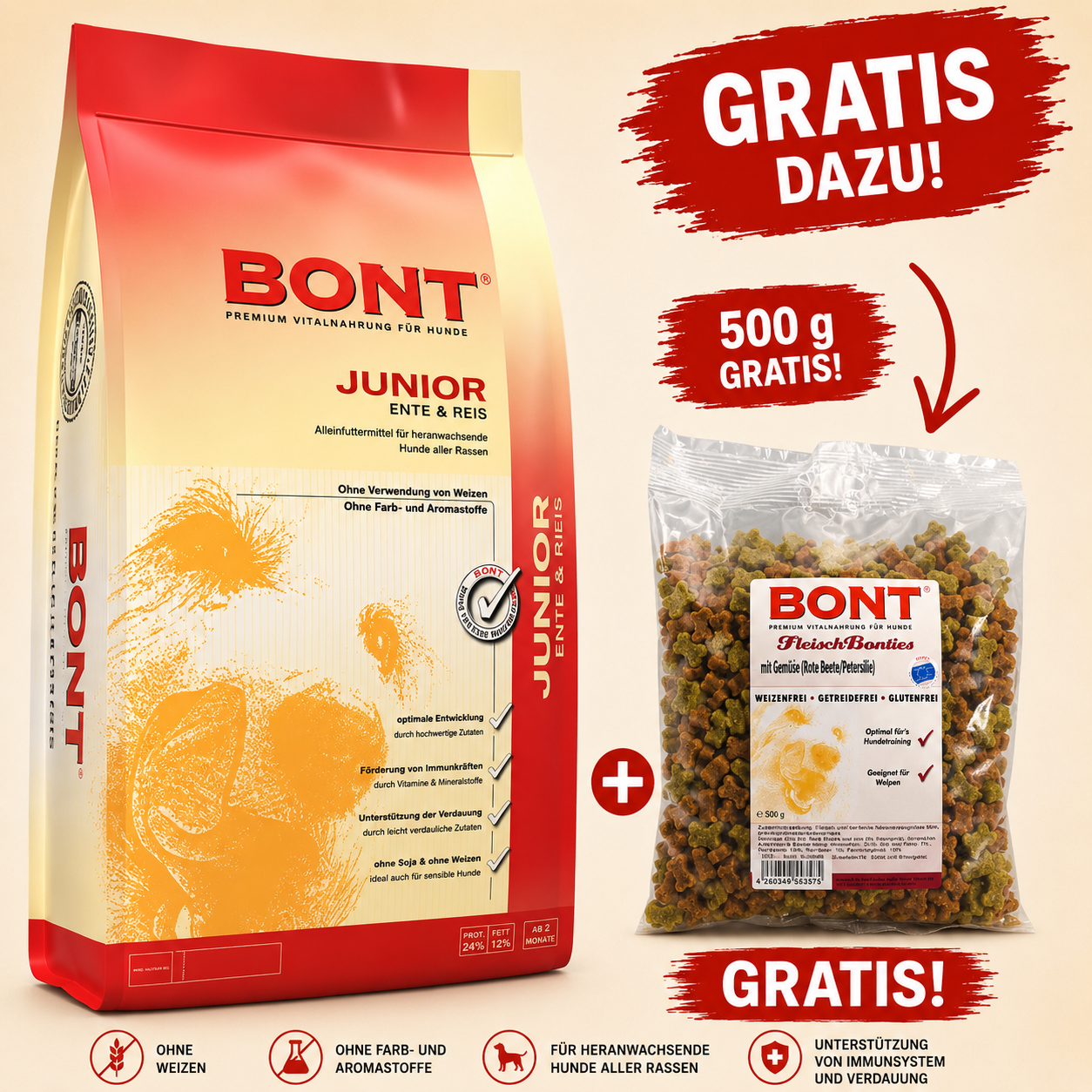 Bont Junior Ente-Reis + GRATIS Aktion