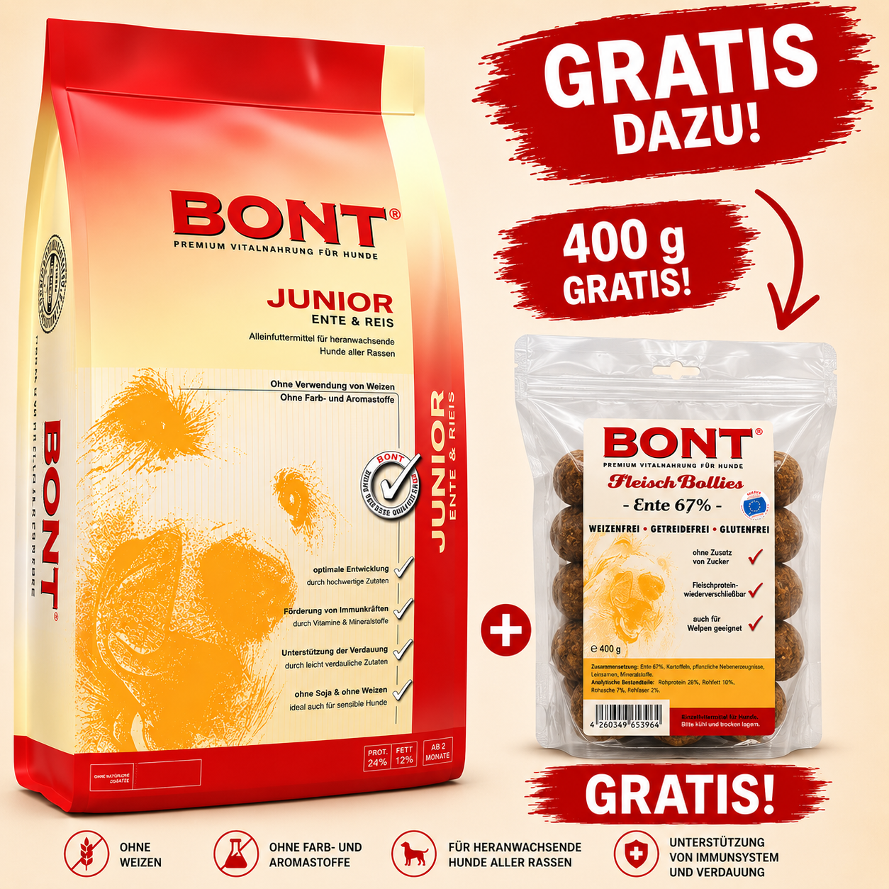 Bont Junior Ente-Reis + GRATIS Aktion