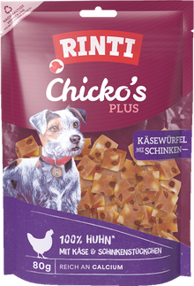 Rinti Chicko's Plus Cheese-Ham Cubes - Pouch