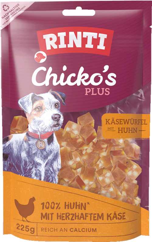 Rinti Chicko's Plus Käsewürfel mit Huhn - Beutel