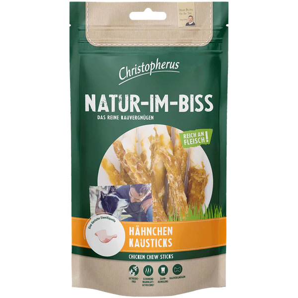 Christopherus Natural Chewing Snack - Chicken Chew Sticks