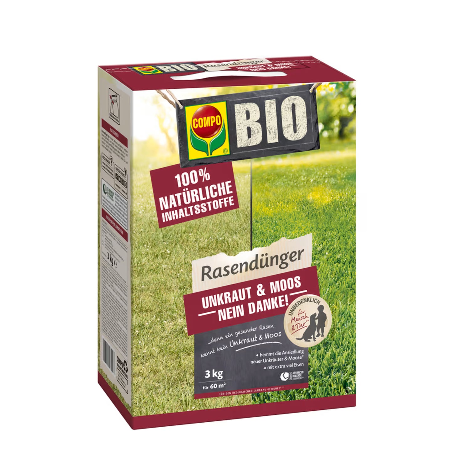 Compo BIO Rasendünger Unkraut & Moos Nein Danke