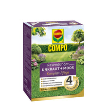 Compo Lawn Fertilizer against Weeds+Moss Complete Care