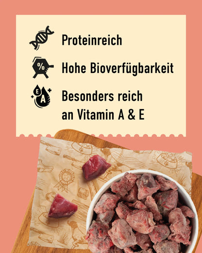 DIBO Rind BARF Frostfutter tiefgekühlt 2 kg