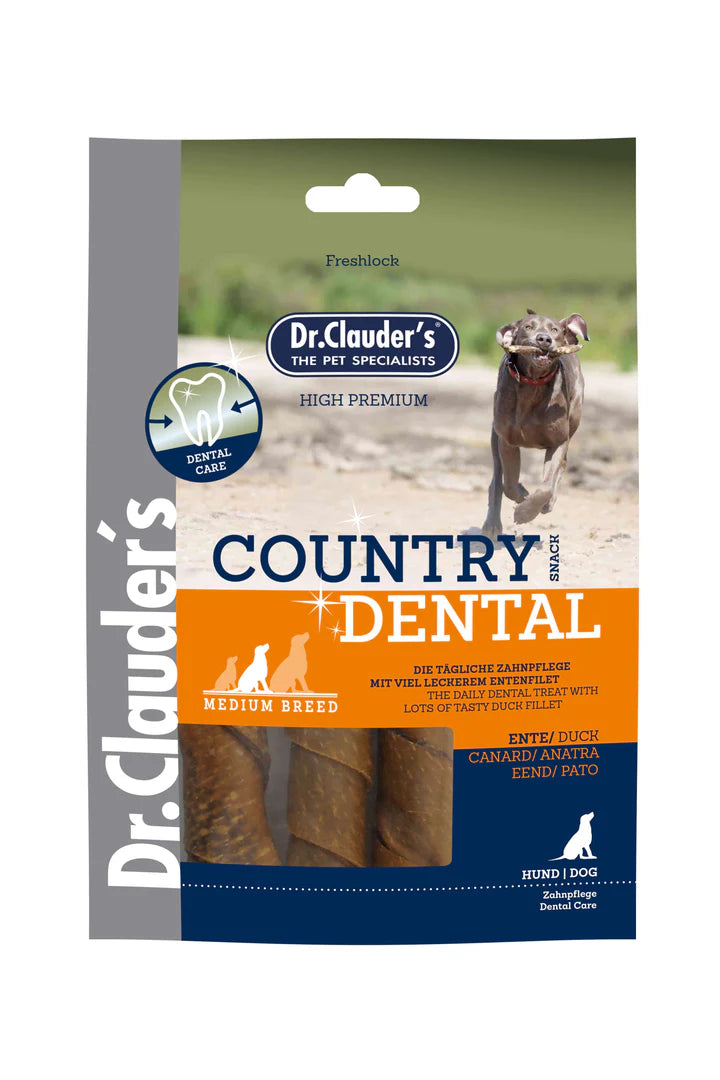 Country Style Dental Snack Duck Medium