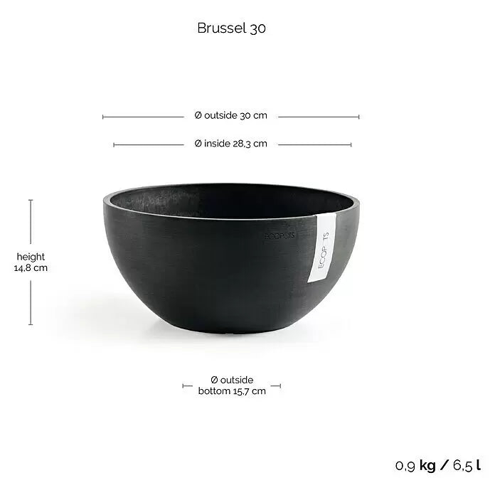 Ecopots Brussels Pflanzschale rund