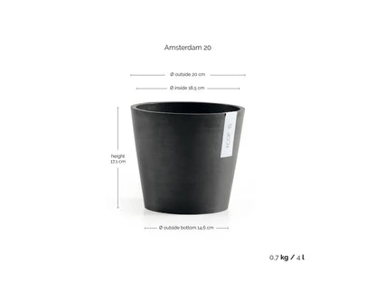 Ecopots Amsterdam runder Pflanztopf ø 20cm