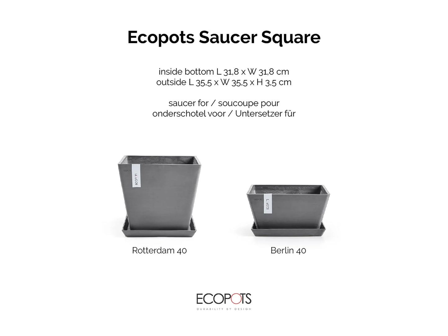 Ecopots Saucer Rotterdam Untersetzer