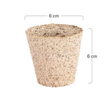 Siena GARDEN Organic Seedling Pots, 24 pieces, Ø 6 cm, round