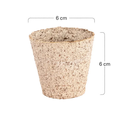 Siena GARDEN Organic Seedling Pots, 24 pieces, Ø 6 cm, round