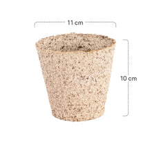 Siena GARDEN Organic Seedling Pots, 12 pieces, 11 cm diameter, round