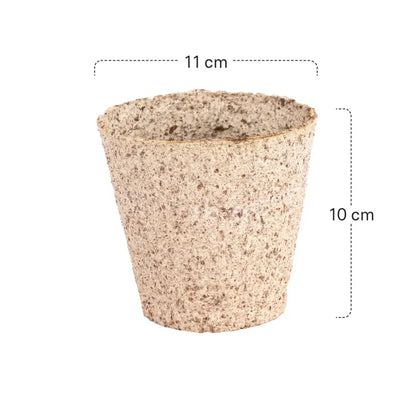 Siena GARDEN Organic Seedling Pots, 12 pieces, 11 cm diameter, round