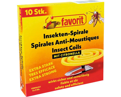 Favorit Insektenspirale 10er, Citronella