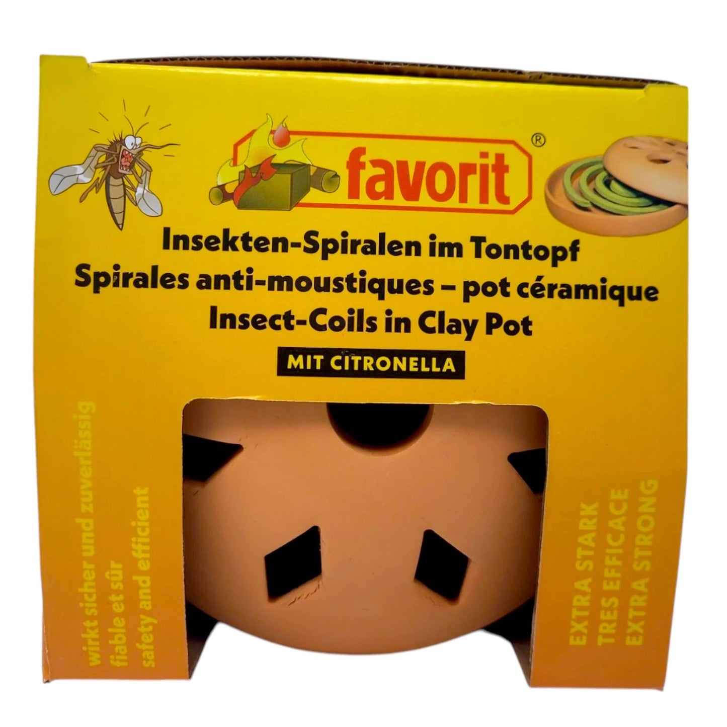 Favorit Insektenspiralen-Räuchertopf mit 2 Spiralen, Citronella