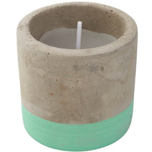 Favorit Partykerze in Betonoptik klein mit Mintfinish