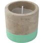 Favorite Party Candle Small in Concrete Look with Mint Finish
