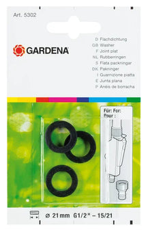 GARDENA 5302-20 Flat Gasket, 3 pcs.