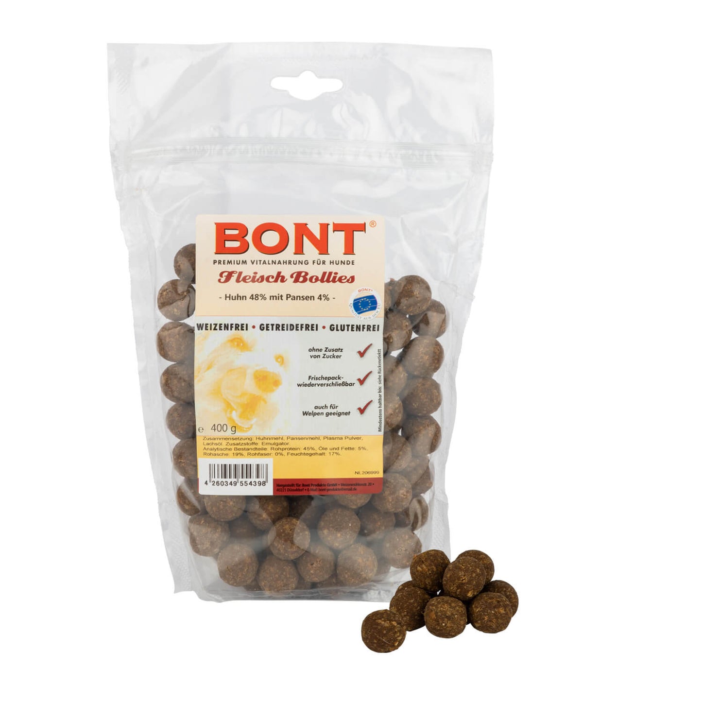 Bont Fleisch Bollies Huhn, Pansen und Lachs