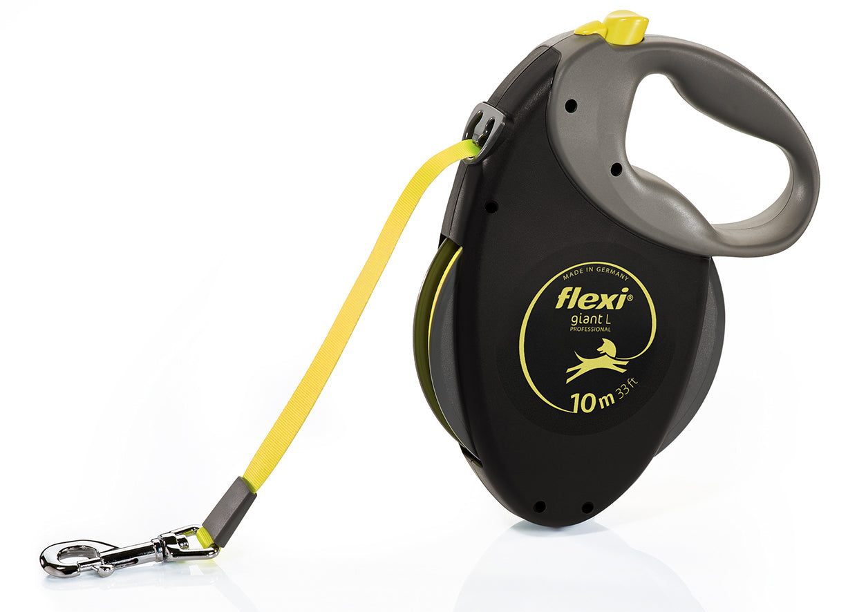 Flexi Giant Professional L - 10 Meter Neon Gurtleine - Für Hunde bis 50 kg