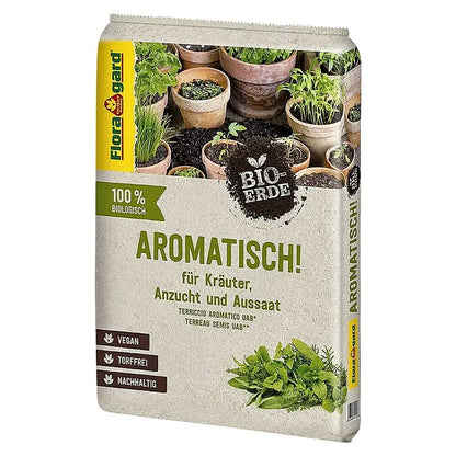 Floragard Bio-Kräuter- & Aussaaterde Aromatisch! 10 l