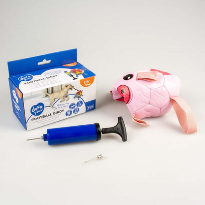 duvoplus Fußball Piggy mit Pumpe, Hundespielzeug