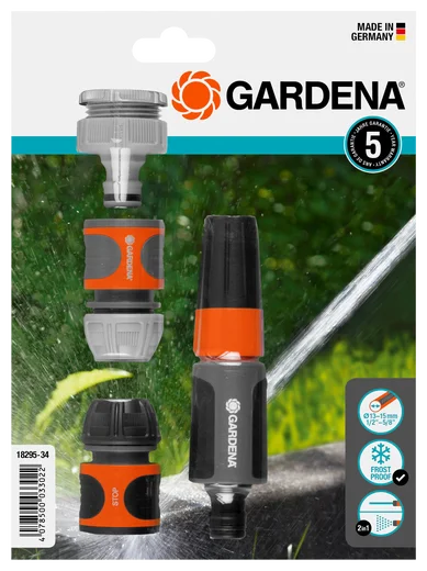 GARDENA Grundausstattung-Aktion, für 13 mm (1/2 Zoll)- und 15 mm (5/8 Zoll)-Schläuche, Set