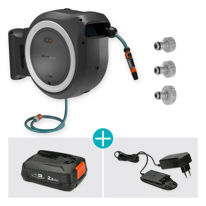 Cordless Wall-Mounted Hose Box PowerRoll