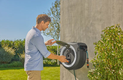 Cordless Wall-Mounted Hose Box PowerRoll