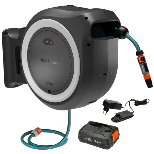 Cordless Wall-Mounted Hose Box PowerRoll