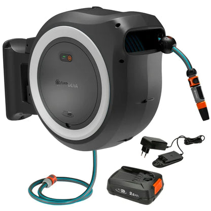 Cordless Wall-Mounted Hose Box PowerRoll