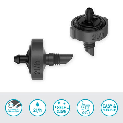 Micro-Drip-System Endline Drip Head 2 l/h, pressure compensating - Contents: 10 pieces
