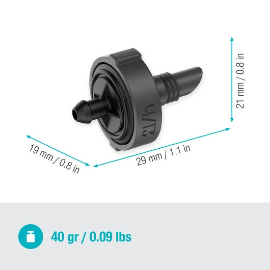 Micro-Drip-System Endline Drip Head 2 l/h, pressure compensating - Contents: 10 pieces