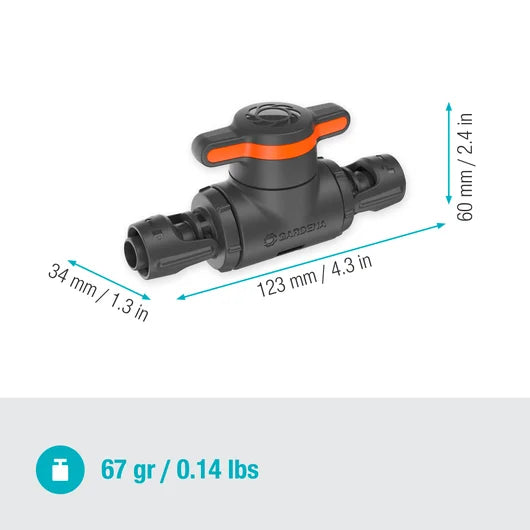 Micro-Drip-System Control/Shut-Off Valve 13 mm (1/2") - Content: 1 Piece