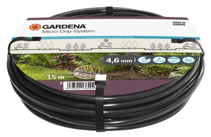 Micro-Drip-System Drip Line, above-ground, 4.6 mm (3/16"), 1.5 l/h, 15 m, without fittings