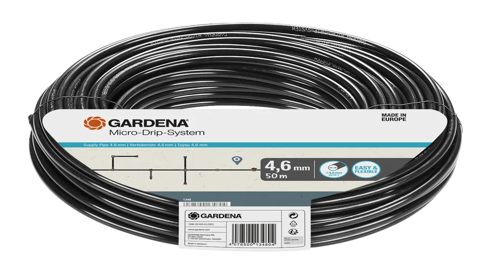 GARDENA Micro-Drip-System Verteilerrohr 4,6 mm (3/16"), 50 m