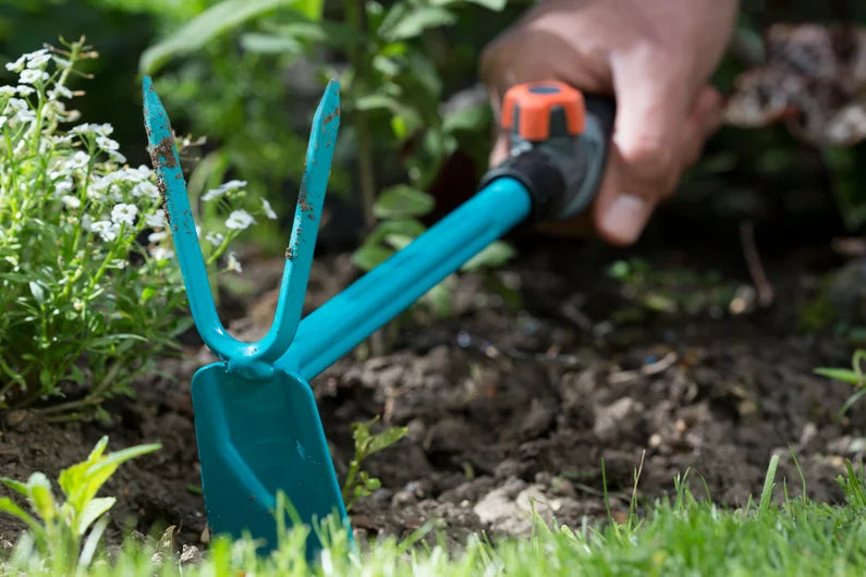 GARDENA combisystem Hand Hoe with Straight Blade, 2 Tines