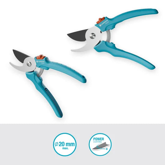 GARDENA Gartenschere EasyCut, Bypass-Schnitt, Gartenschere, 20 mm Schneiddurchmesser