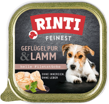 Rinti Feinest Poultry Pure & Lamb - Tray