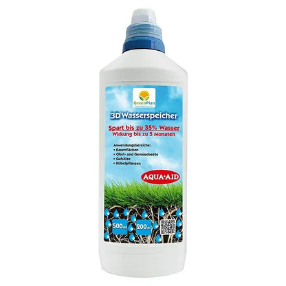 GreenPlan Aqua Aid Wasserspeicher 3D – Flüssiger Wasserspeicher für Böden