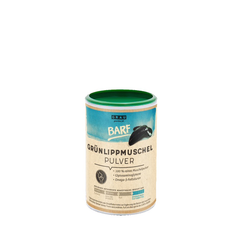 Grau Grünlippmuschel-Pulver
