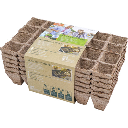 Siena Garden Bio- Anzuchttöpfe 5 x 5 cm, quadratisch