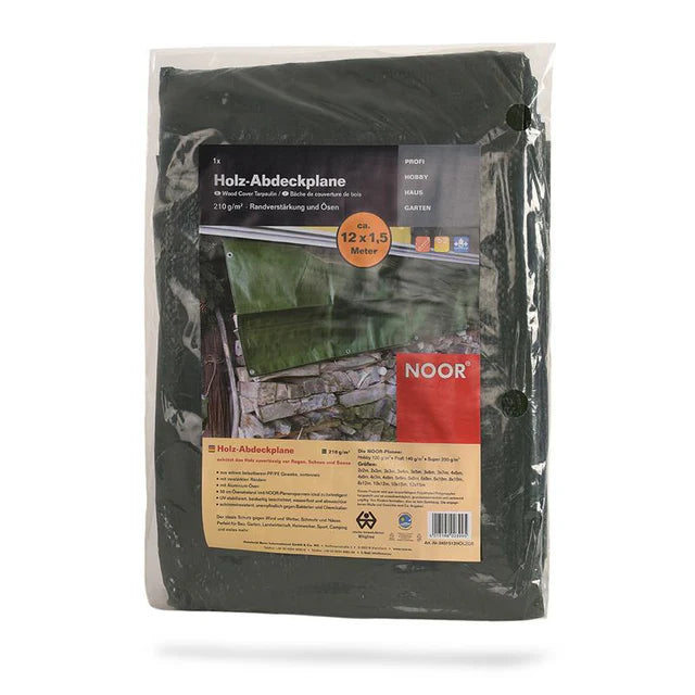 Noor Wood Tarp 210g/m² 12.00 x 1.5 m / green