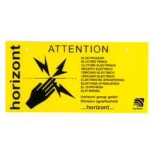 Horizont Warning Sign Electric Fence 4 Pieces