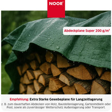Noor Gewebeplane "Super" grün extra stark